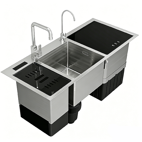 集成式三槽洗菜洗碗机